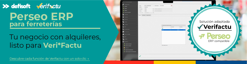 ERP para empresas de alquiler compatible con Verifactu y la nueva factura electrónica obligatoria