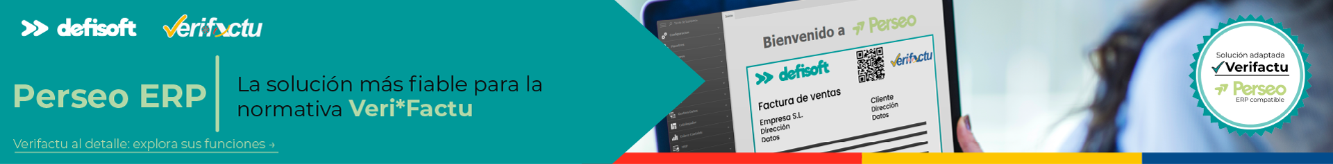Software ERP de facturación Perseo adaptado al sistema Verifactu para cumplir con la nueva normativa de facturación electrónica