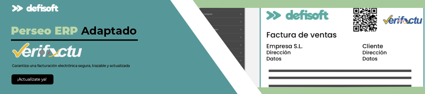 Software ERP de facturación Perseo adaptado al sistema Verifactu para cumplir con la nueva normativa de facturación electrónica