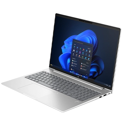 Ordenador portátil para uso profesional con componentes hardware optimizados. Ordenador portátil sobre un escritorio moderno, con componentes hardware adaptados a las necesidades de empresas y profesionales.