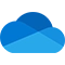 Aplicación ofimática OneDrive para el entorno empresarial. Logo de la aplicación ofimática Microsoft OneDrive para tener tus copias de seguridad almacenadas en la nube.