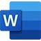 Aplicación ofimática Word para el entorno empresarial. Logo de la aplicación ofimática Microsoft Word para gestionar los documentos de tu empresa.